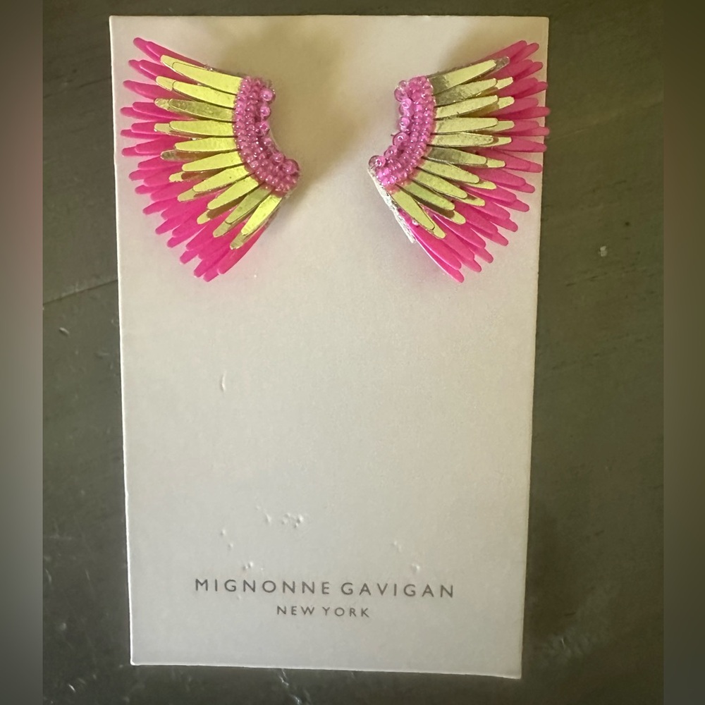 Mignonne Gavigan Mini Madeline’s in gold/pink! Worn twice in excellent condition